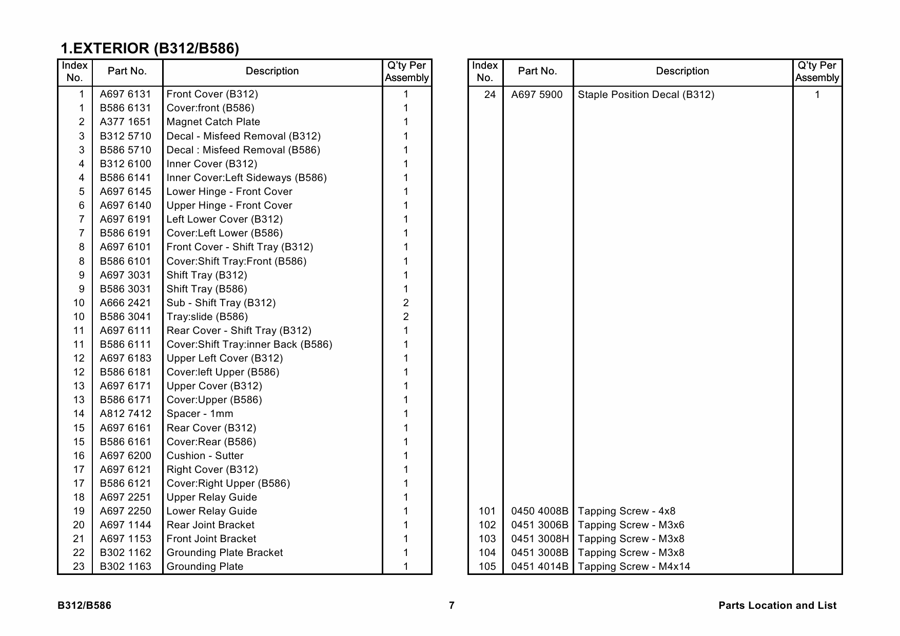 RICOH Options B312 B586 3000-SHEET-FINISHER-SR740-SR870 Parts Catalog PDF download-4